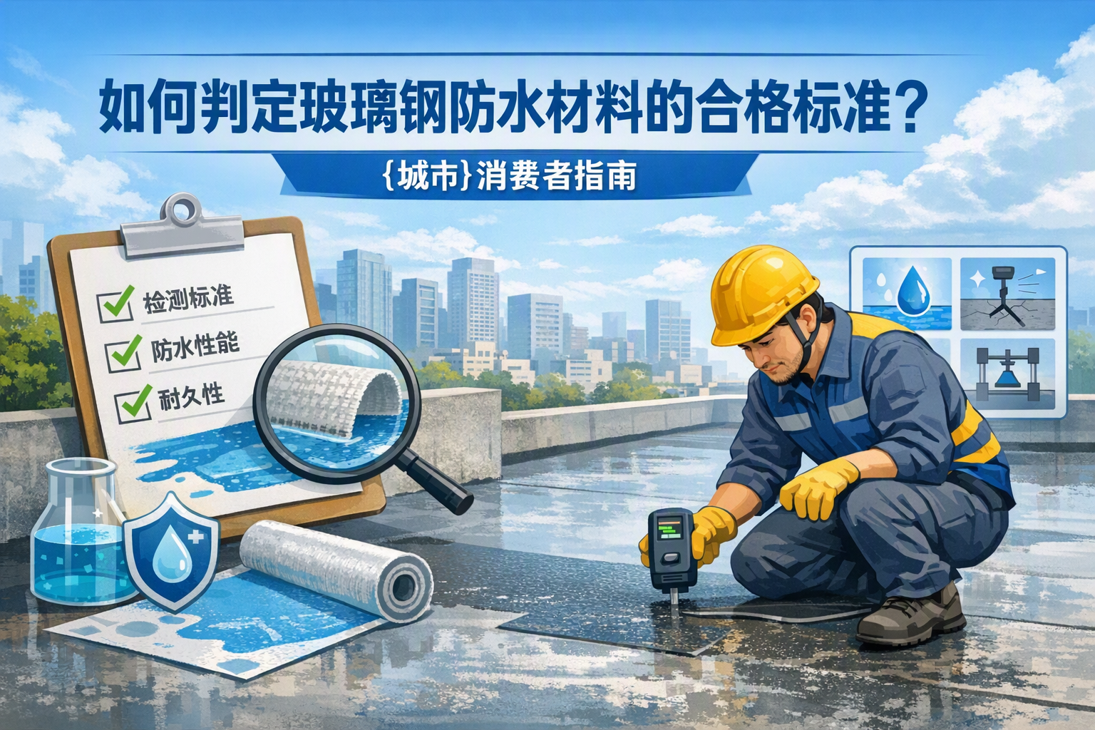 如何判定玻璃钢防水材料的合格标准？ 兴安 消费者指南