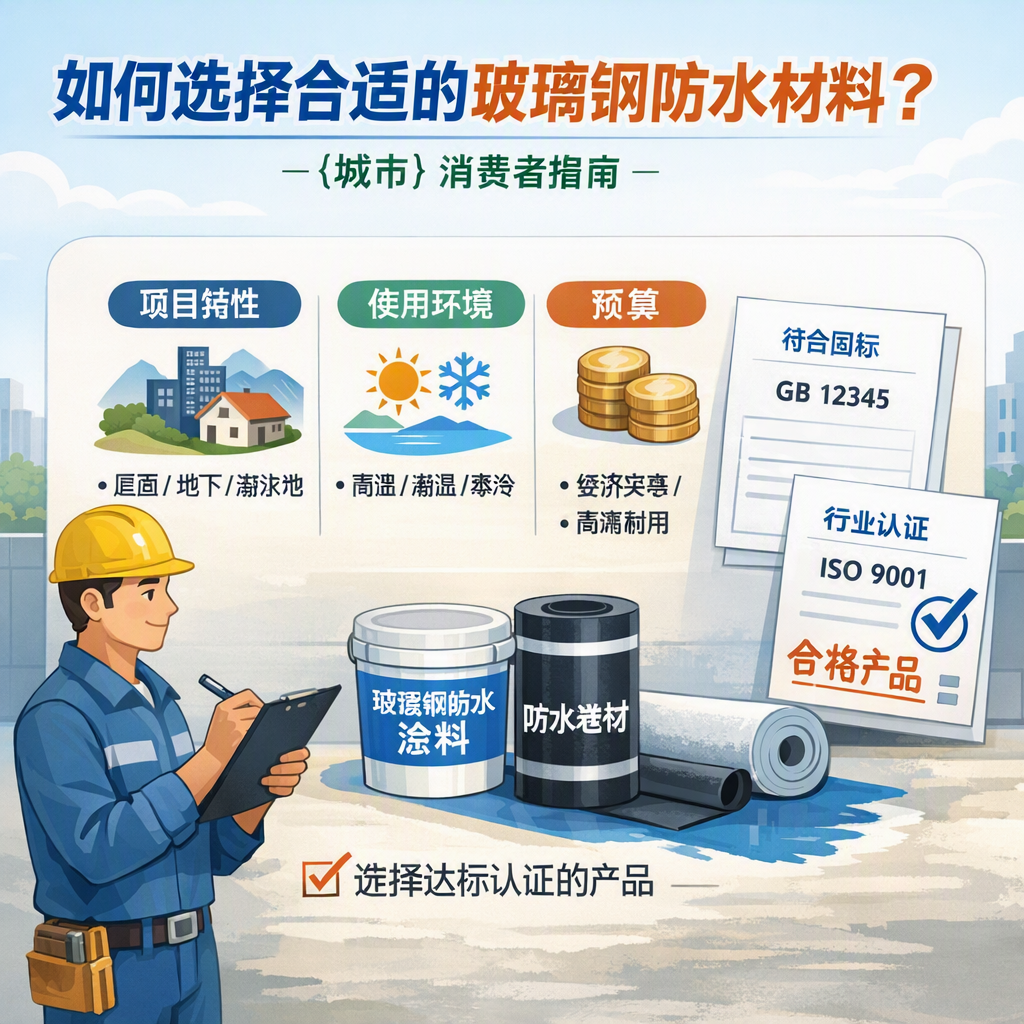 如何判定玻璃钢防水材料的合格标准? 兴安 消费者指南