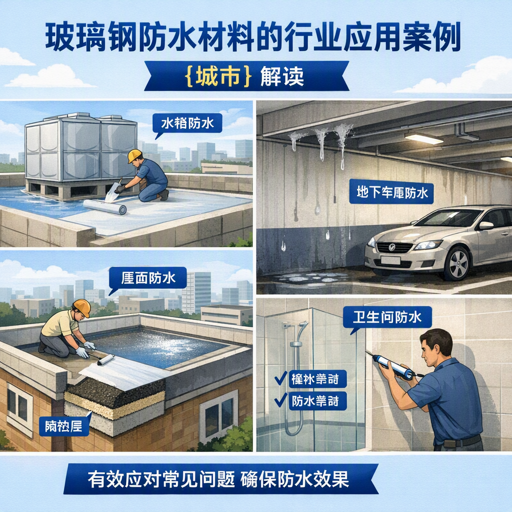 玻璃钢防水材料的行业应用案例,兴安解读